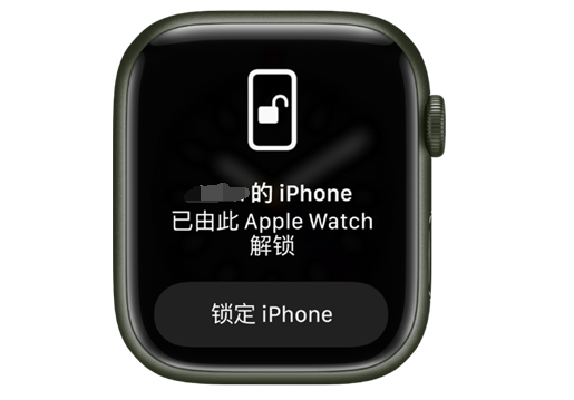 丛台苹果手机维修分享用 AppleWatch 解锁配备面容 ID 的 iPhone方法 